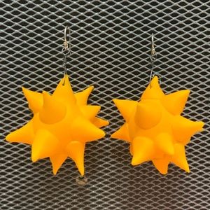Astro Earrings in Orange